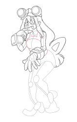 Drawing Tsuyu Asui from My Hero Academia - MHA - Step 24