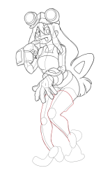 Drawing Tsuyu Asui from My Hero Academia - MHA - Step 26