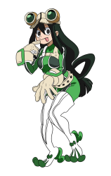 Drawing Tsuyu Asui from My Hero Academia - MHA - Step 42