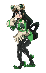 Drawing Tsuyu Asui from My Hero Academia - MHA - Step 44
