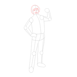 How to Draw Might Guy Step by Step - Step 10