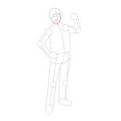 How to Draw Might Guy Step by Step - Step 11