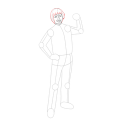 How to Draw Might Guy Step by Step - Step 14