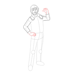 How to Draw Might Guy Step by Step - Step 17