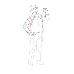 How to Draw Might Guy Step by Step - Step 18