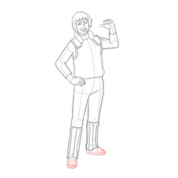 How to Draw Might Guy Step by Step - Step 21