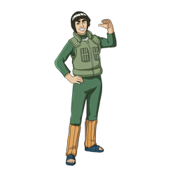 How to Draw Might Guy Step by Step - Step 32