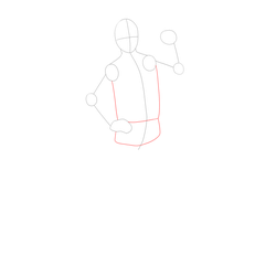 How to Draw Might Guy Step by Step - Step 5