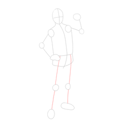 How to Draw Might Guy Step by Step - Step 7