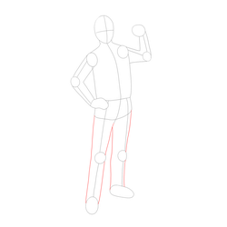 How to Draw Might Guy Step by Step - Step 9